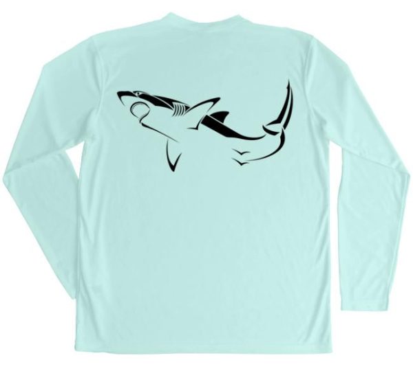 Great White Shark Performance Build-A-Shirt (Back   SG) For Cheap