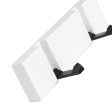 Maxbell Foldable Wall Mounted Wooden Hook Robe Clothing Towel Hanger White 2 Hooks on Sale