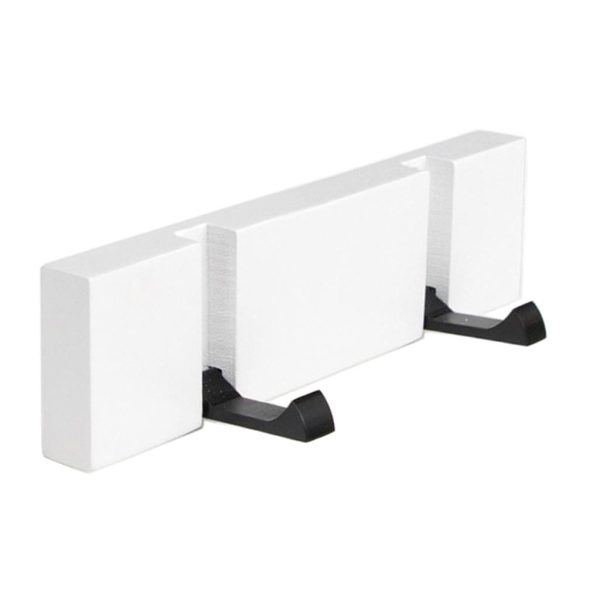 Maxbell Foldable Wall Mounted Wooden Hook Robe Clothing Towel Hanger White 2 Hooks on Sale