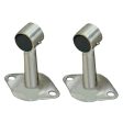 Maxbell 2pcs Stainless Steel Wardrobe Pipe Lever Rod Holder Socket Bracket 100mm Online Sale