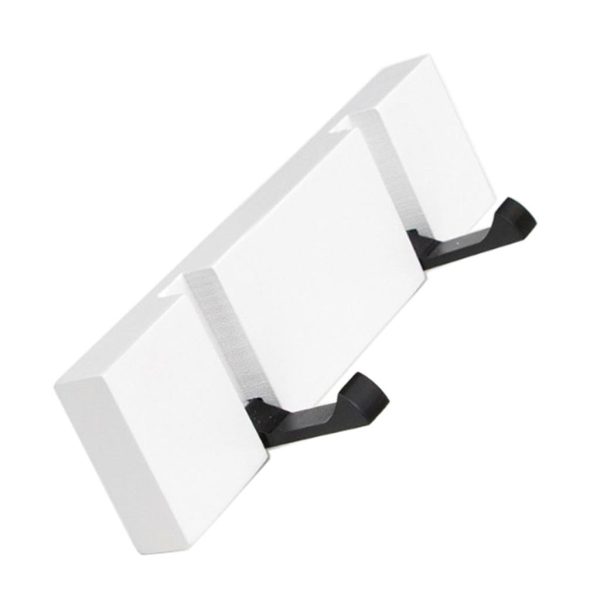 Maxbell Foldable Wall Mounted Wooden Hook Robe Clothing Towel Hanger White 2 Hooks on Sale