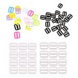 20Pcs Mixed 3 Bar Rectangle Buckles Slide Tool Tri Glide Buckle 25mm Supply