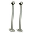 Maxbell 2pcs Stainless Steel Wardrobe Pipe Lever Rod Holder Socket Bracket 400mm Online now