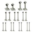 Maxbell 2pcs Stainless Steel Wardrobe Pipe Lever Rod Holder Socket Bracket 100mm Online Sale