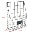 Maxbell Iron Wire Gird Hanging Basket Iron  Wall Decor Storage Basket  Black Fashion