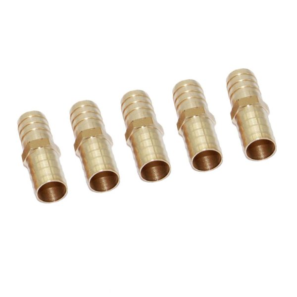 Maxbell Brass Barbed Hose Tube Pipe Pagoda Fitting Coupler Connector 5Pcs 14mm-14mm For Discount