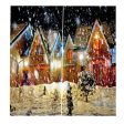 Maxbell 2x Christmas Themed Window Door Curtains Blinds for Christmas Decoration 29# Online Sale