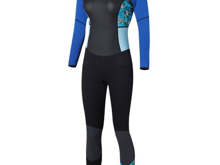 Maxbell Women Full Body Wetsuit UPF 50+ Scuba Diving Surf Rash Guard Royal Blue L Sale