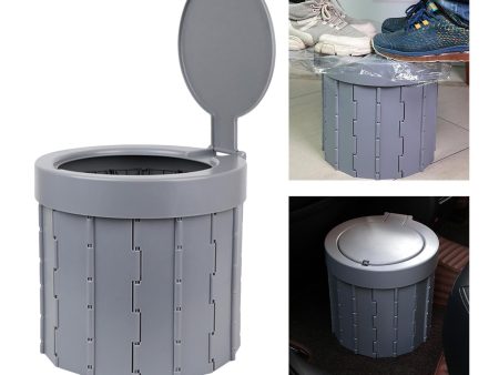 Maxbell Toilet Bucket Car Mobile WC Toilets Seat Curing Agent Emergency Potty Grey Online